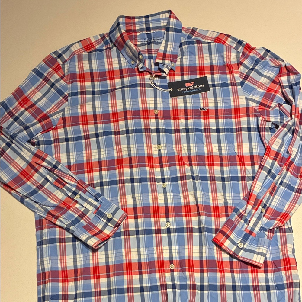 Vineyard Vines Men's Vibrant Plaid Button-Down Shirt